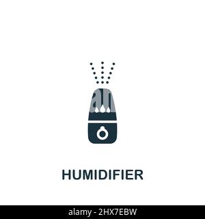 Humidifier icon. Monochrome simple icon for templates, web design and infographics Stock Vector