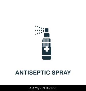 Antiseptic Spray icon. Monochrome simple icon for templates, web design and infographics Stock Vector