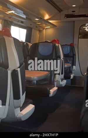 Interior of 1st class Railway Carriage at Maldon Railway, Victoria ...