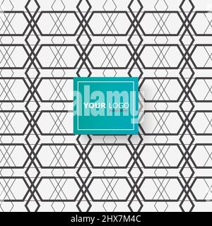 Creative background pattern from connected hexagons Stock Vector
