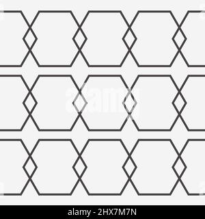 Creative background pattern from connected hexagons Stock Vector