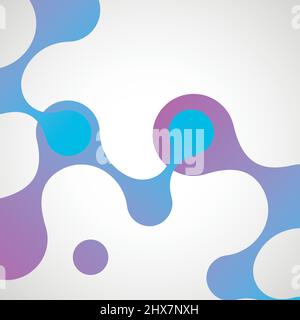 Abstract molecular structures and technology and science design Stock Vector