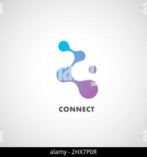 Abstract molecular structures and technology and science design Stock Vector