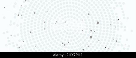 Abstract connect lines for wallpaper design and geometric shape science background Stock Vector