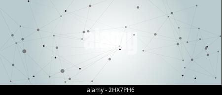 Abstract connect lines for wallpaper design and geometric shape science background Stock Vector