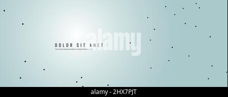Abstract connection pattern with dynamic lines and dots Stock Vector