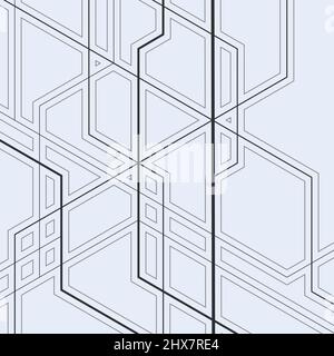 Abstract geometric overlap lines and shapes design wallpaper Stock Vector