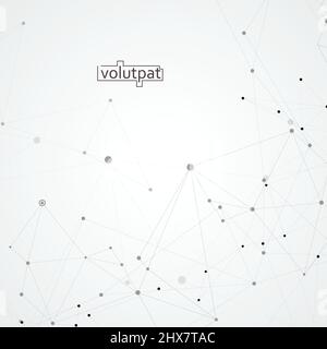 Connect abstract molecule digital design and modern structure dna Stock Vector