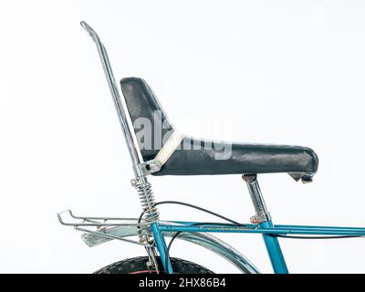 Raleigh chopper mark II, 1980, profile, saddle. Series launched in 1970 - original tyres Stock Photo