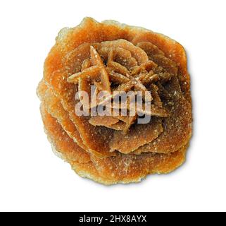 Gypsum, var. desert rose, from North Africa Stock Photo