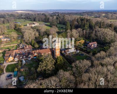 Water Tower at the Former Warnham Lodge, A Grade II Listed Building in Warnham, Horsham, West Sussex England Stock Photo