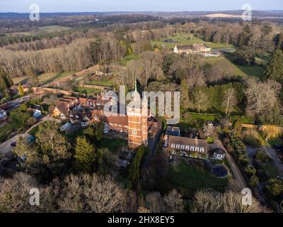 Water Tower at the Former Warnham Lodge, A Grade II Listed Building in Warnham, Horsham, West Sussex England Stock Photo