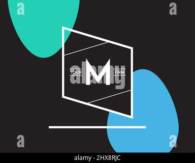 Minimal Geometric Lined Template for Hipster Identity in Vector Stock Vector