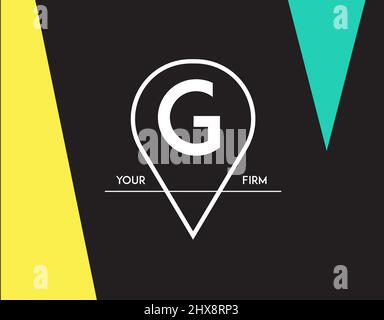 Minimal Geometric Lined Template for Hipster Identity in Vector Stock Vector