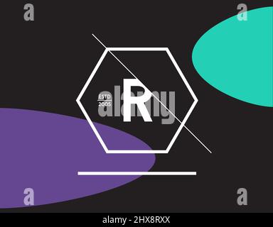 Minimal Geometric Lined Template for Hipster Identity in Vector Stock Vector