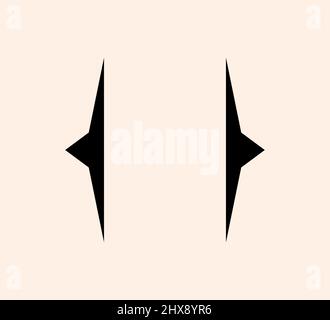 Curly braces punctuation mark black icon. Modern vintage brackets symbol for typing or typography. Ornament and vector eps isolated design element concept for messages and quotes Stock Vector