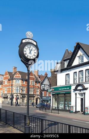 Millennium Clock, Purley Road, Purley, London Borough of Croydon, Greater London, England, United Kingdom Stock Photo