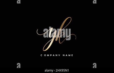 yk or ky alphabets letters initial monogram Stock Vector