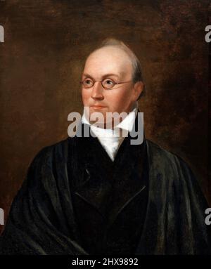 Portrait of United States Supreme Court Justice, Joseph Story (1779-1845) by Chester Harding, oil on canvas, 1827 Stock Photo