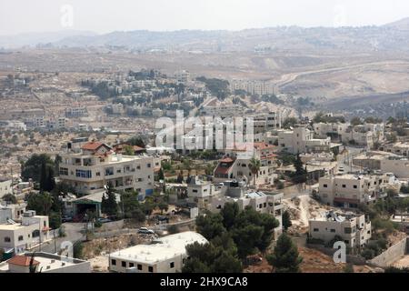 Bethlehem is the capital of the Bethlehem Governorate of the Palestinian National Authority Stock Photo