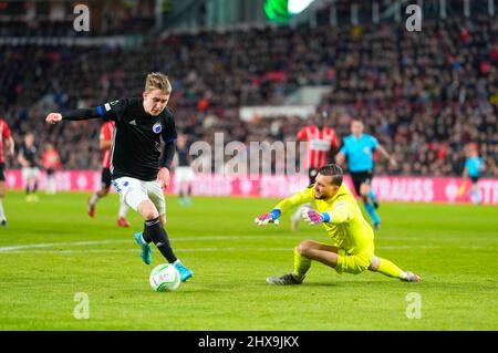 Philips Stadium, Eindhoven, Netherlands. 10th Mar, 2022. UEFA Europa Conference League, at Philips Stadium, Eindhoven, Netherlands. Kim Price/CSM/Alamy Live News Stock Photo