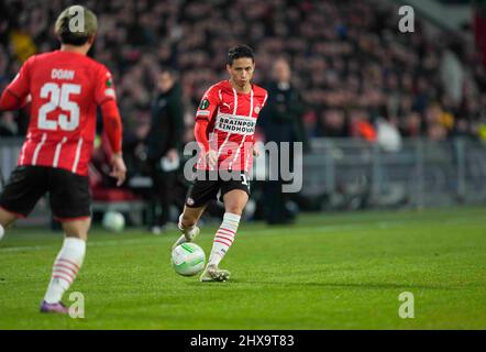 Philips Stadium, Eindhoven, Netherlands. 10th Mar, 2022. UEFA Europa Conference League, at Philips Stadium, Eindhoven, Netherlands. Kim Price/CSM/Alamy Live News Stock Photo