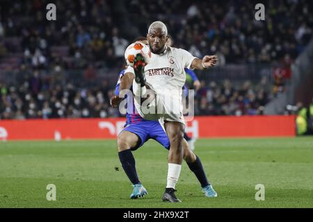 Barcelona, Spain. 10th Mar, 2022. Ryan Babel (8 Galatasaray) during, UEFA Europa League match between Barcelona and Galatasaray at Camp Nou stadium in Barcelona, Spain. Rafa Huerta/SPP Credit: SPP Sport Press Photo. /Alamy Live News Stock Photo