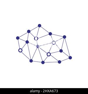 Vector technology logo. Globe icon. Stock illustration Stock Vector