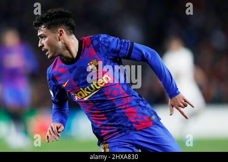 Barcelona, Spain. Credit: D. 10th Mar, 2022. Pedri (Barcelona) Football/Soccer : UEFA Europa League Round of 16 1st leg match between FC Barcelona 0-0 Galatasaray AS at the Camp Nou stadium in Barcelona, Spain. Credit: D .Nakashima/AFLO/Alamy Live News Stock Photo