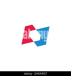 Letter cj square geometric symbol simple logo vector Stock Vector Image ...