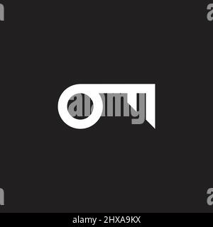 simple linear geometric key symbol vector Stock Vector