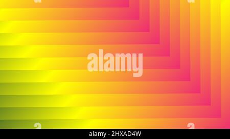 Abstract pink yellow background with straight lines Stock Vector