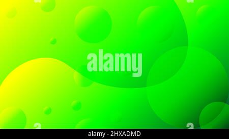Abstract wave background wrapped in green gradient Stock Vector