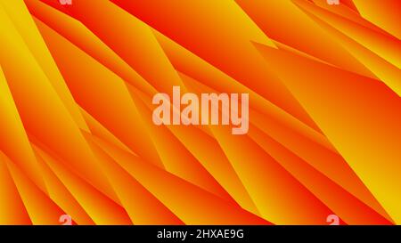 Abstract background triangle orange gradient color Stock Vector
