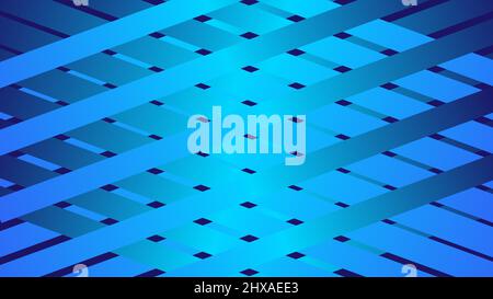 Block line abstract background with gradient blue color Stock Vector