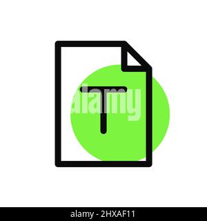 Text edit and type format tool icon. Pixel perfect, editable stroke icon Stock Vector