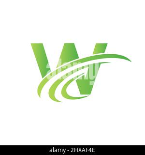 Letter W Logo Sign Design Template. Initial W Gradient Logo Design Modern, Flat And Minimalist Business Concept Stock Vector