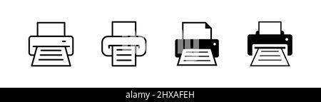 Printer icon design element suitable for website, print design or app Stock Vector