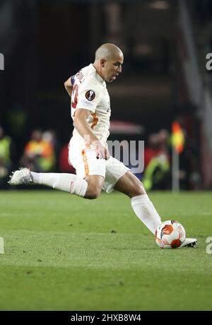 Barcelona, Spain. 10th Mar, 2022. Sofiane Feghouli of Galatasaray during the UEFA Europa League, Round of 16, 1st leg football match between FC Barcelona and Galatasaray on March 10, 2022 at Camp Nou stadium in Barcelona, Spain - Photo: Jean Catuffe/DPPI/LiveMedia Credit: Independent Photo Agency/Alamy Live News Stock Photo
