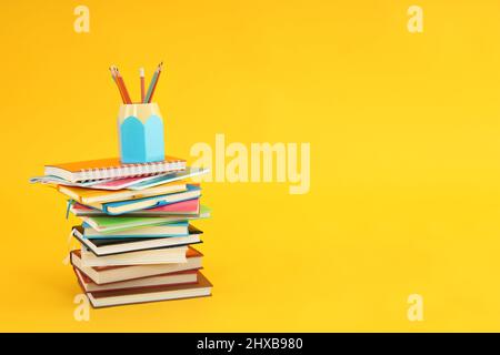 Concept of preapring to exams and tests Stock Photo