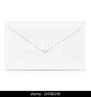Envelope illustration isolated on white background. Stock Vector
