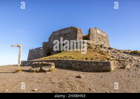 Jubilee Tower on Moel Famau in the Clwydian Range, North Wales Stock Photo