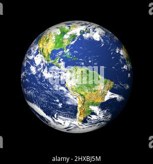 Earth globe illustration on dark background. Stock Vector