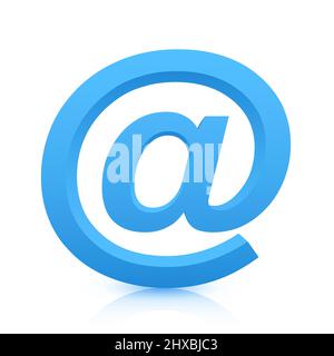 Email icon symbol illustration isolated on white background. Stock Vector