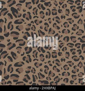 Abstract seamless vector pattern of leopard skin. Abstract print from the skin of wild animals. For print, web, home decor, fashion, surface, graphic Stock Vector