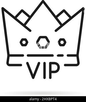 Vip Shopping Line Black Icon. Luxury Lifestyle Concept. Royalty Free SVG,  Cliparts, Vectors, and Stock Illustration. Image 134930069.