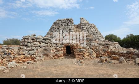 This photo was taken in The Cornia Nou talayots, Menorca, Balearic Islands, Spain. Stock Photo