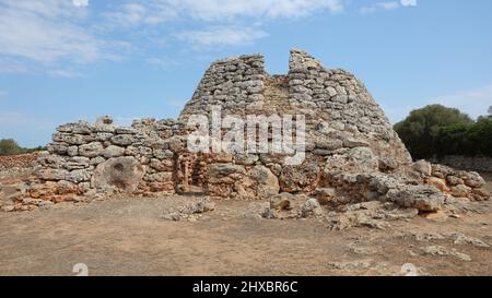 This photo was taken in The Cornia Nou talayots, Menorca, Balearic Islands, Spain. Stock Photo