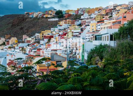 The port town of San Sebastian in La Gomera, Canary Islands, Spain Stock Photo