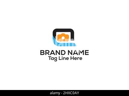 Photography Logo Design and Template Stock Vector